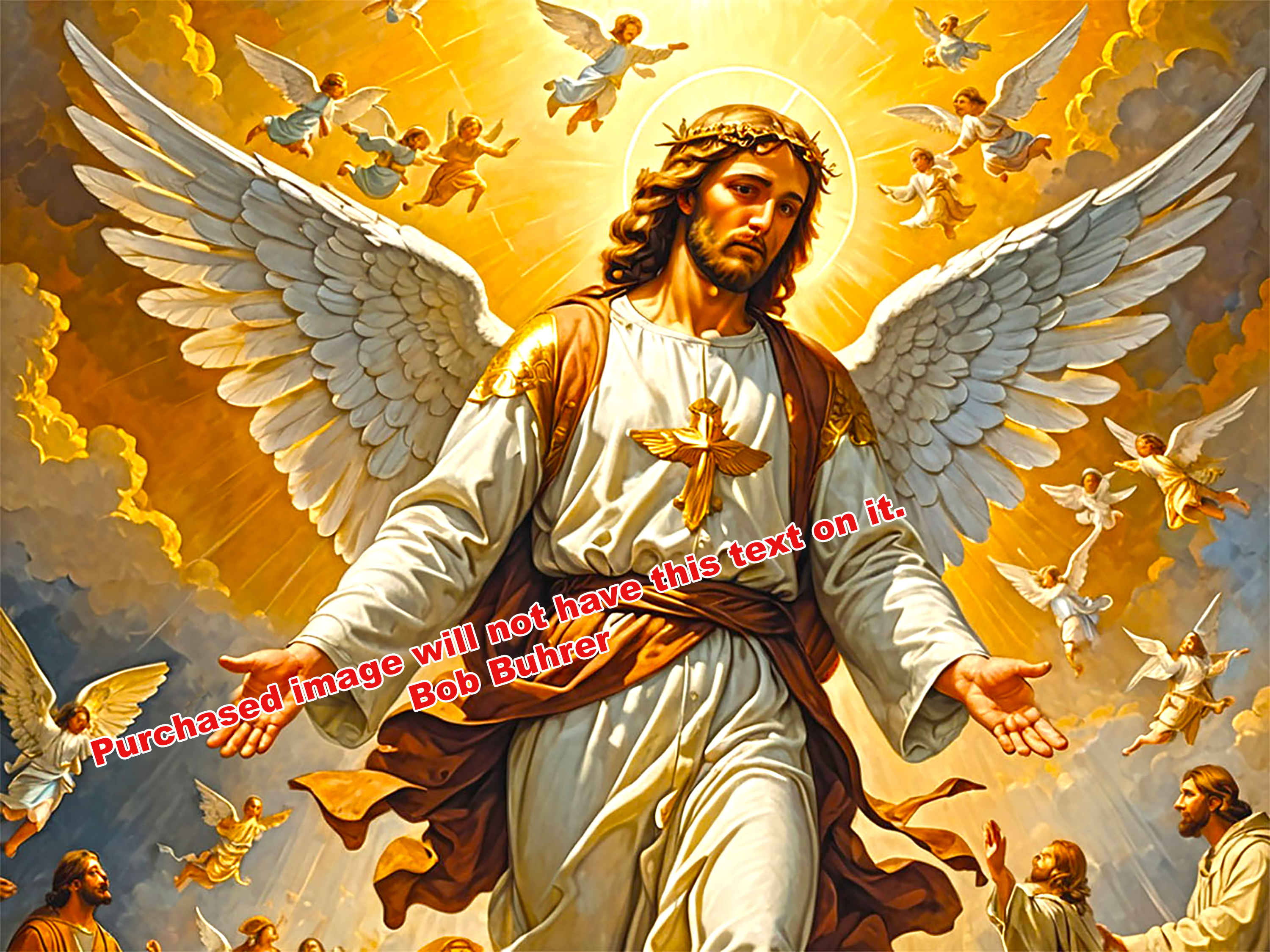 Gabriel         We support TPUSA  Divine Angel Gabriel Wall Art Digital Download, Celestial Decor, Inspirational Home Decor, Religious Gift, Heaven Artwork, DIY