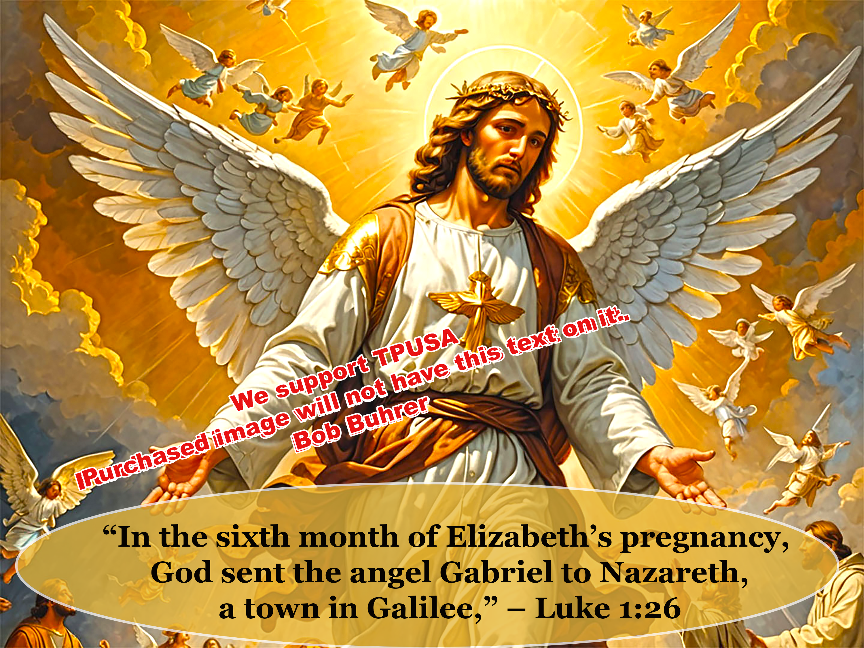 Gabriel         We support TPUSA  Divine Angel Gabriel Wall Art Digital Download, Celestial Decor, Inspirational Home Decor, Religious Gift, Heaven Artwork, DIY