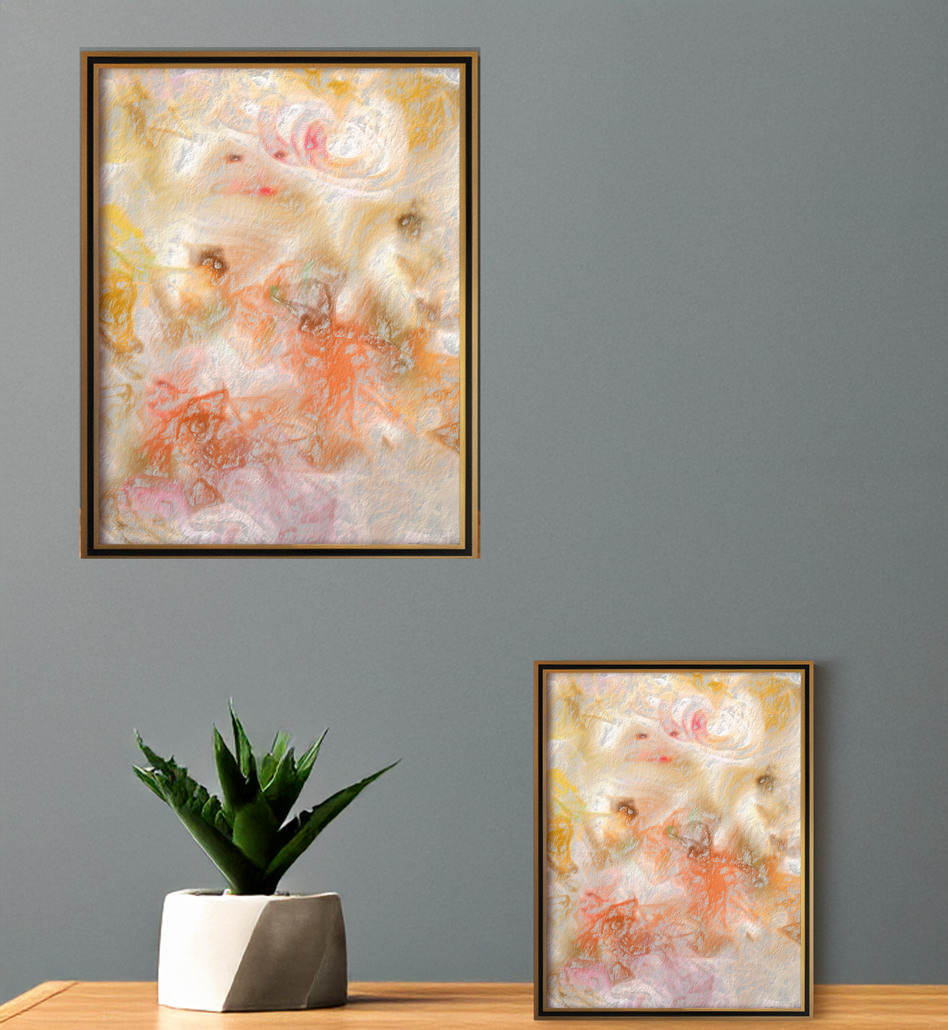 Colorful Abstract Painting: Modern Printable Wall Art (Digital Download)