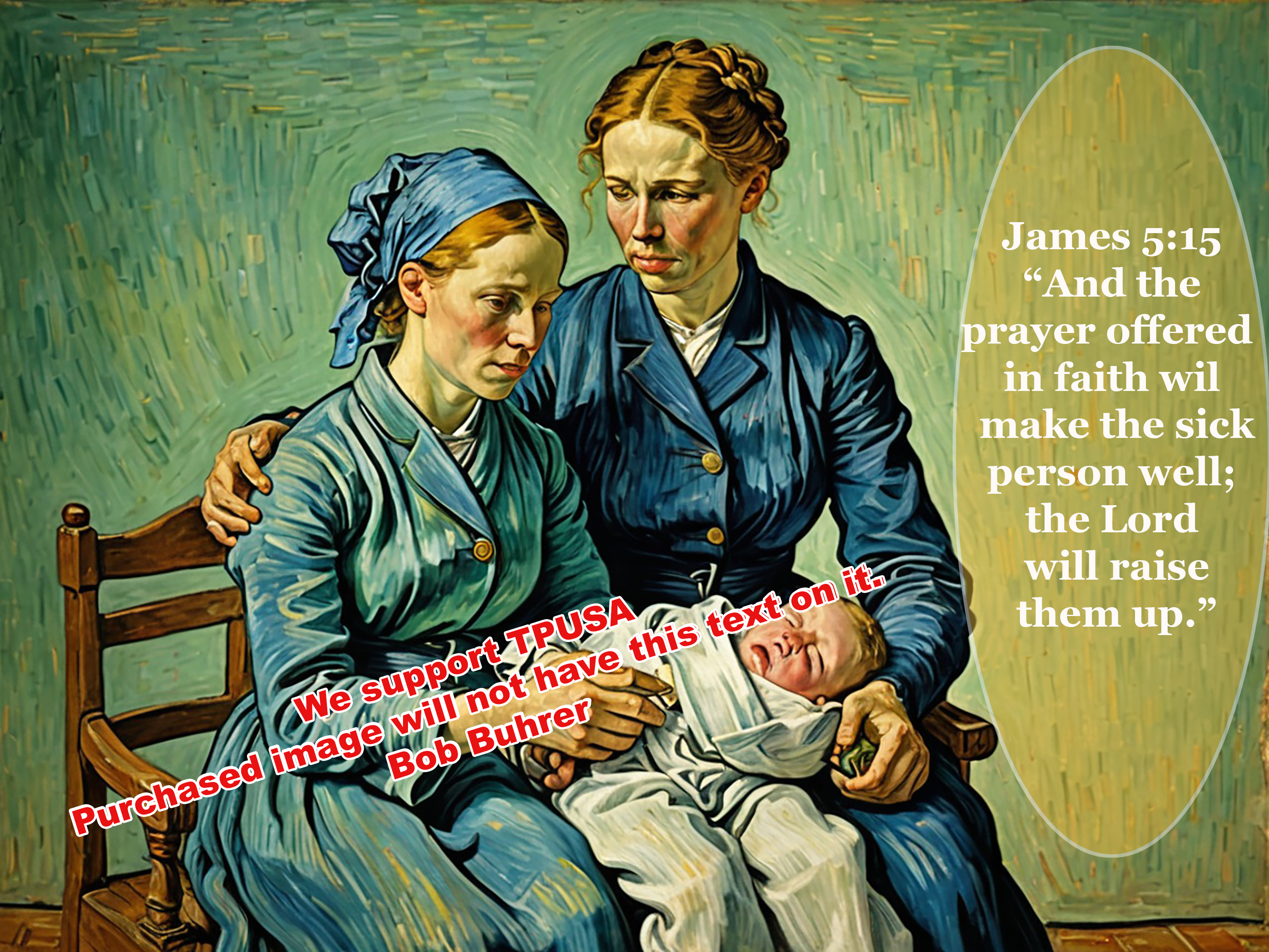 Child with Comfort       We support TPUSA     Christian Wall Art Digital Download, Jesus and illness Inspirational Art, Decor, Gift Idea for Faith and Moms faith