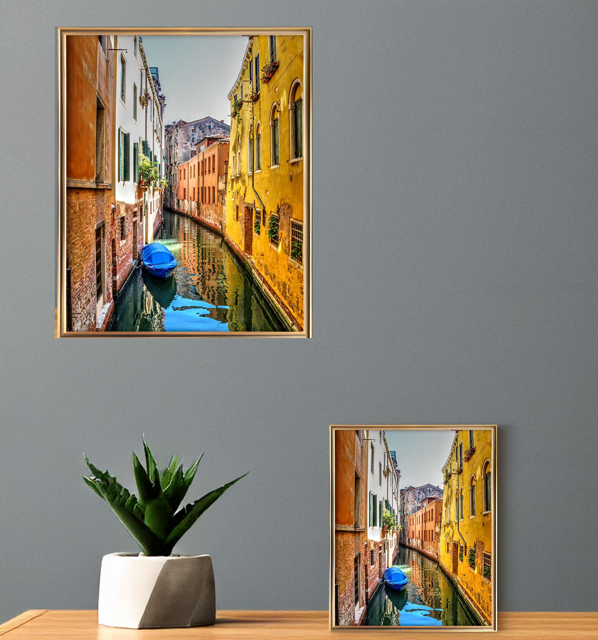 Venice Canal   Wall Art Print, Italian Cityscape Photography, Home Wall Hanging Gift for Art Lovers