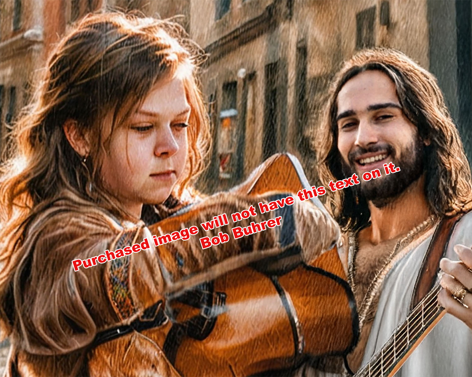 Jamming with Jesus           We support TPUSA   Christian Art Print Set, Inspirational Faith Wall Decors, Religious Gift for Home or Office