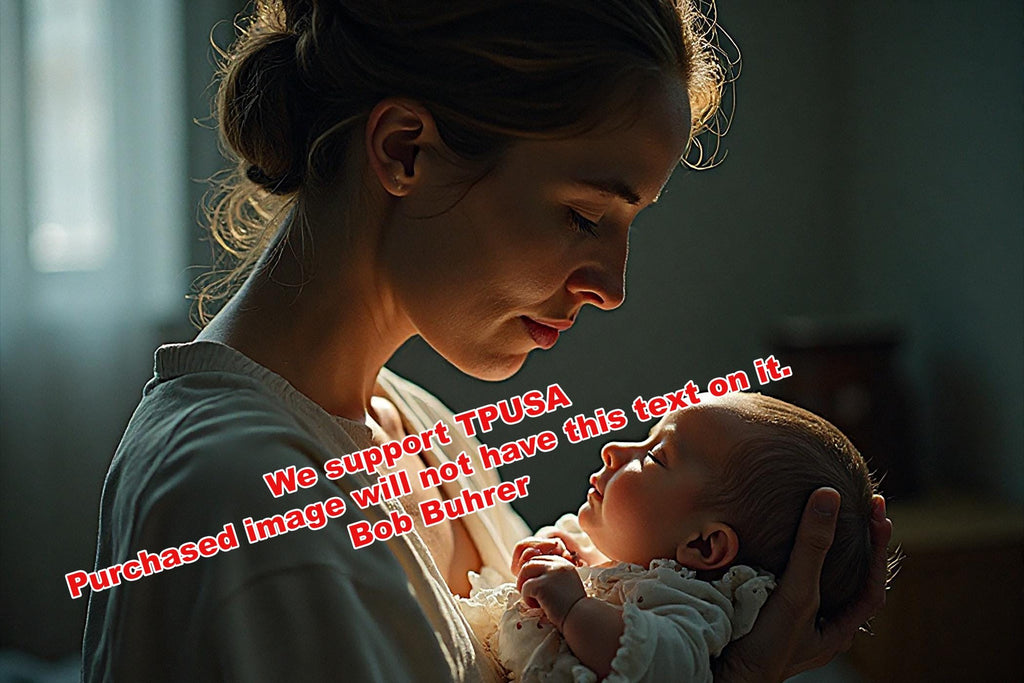 Woman and Baby - Mother and Child Wall Decor, Nursery Room Decoration, Loving Family Illustration, Gift for New Moms & Babies