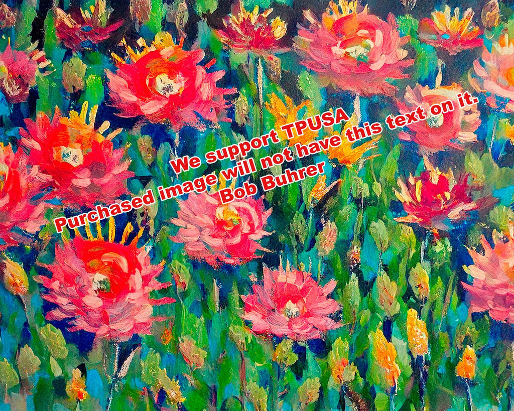 God's beauties - Colorful Floral Art Print, Vibrant Modern Artwork, Printable Art for Home & Art Lovers, Monet style