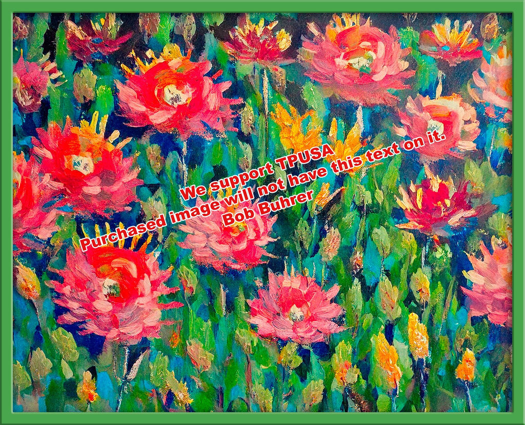 God's beauties - Colorful Floral Art Print, Vibrant Modern Artwork, Printable Art for Home & Art Lovers, Monet style