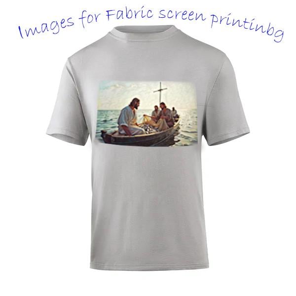 Jesus and Disciples Fishing Boat Print: Religious Wall Art (Digital Download)