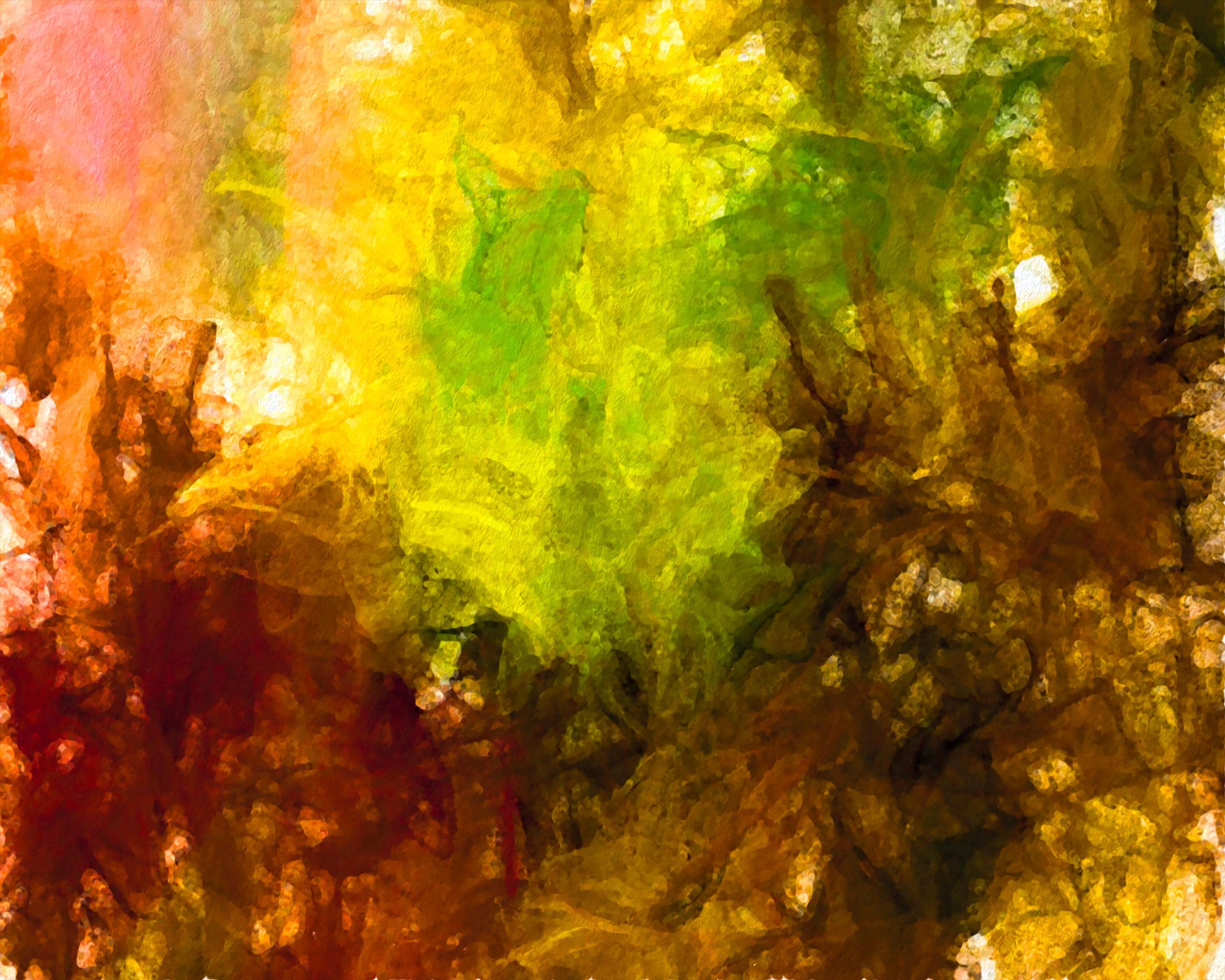 Abstract Floral Painting: Vibrant Modern Art Print (Digital Download)