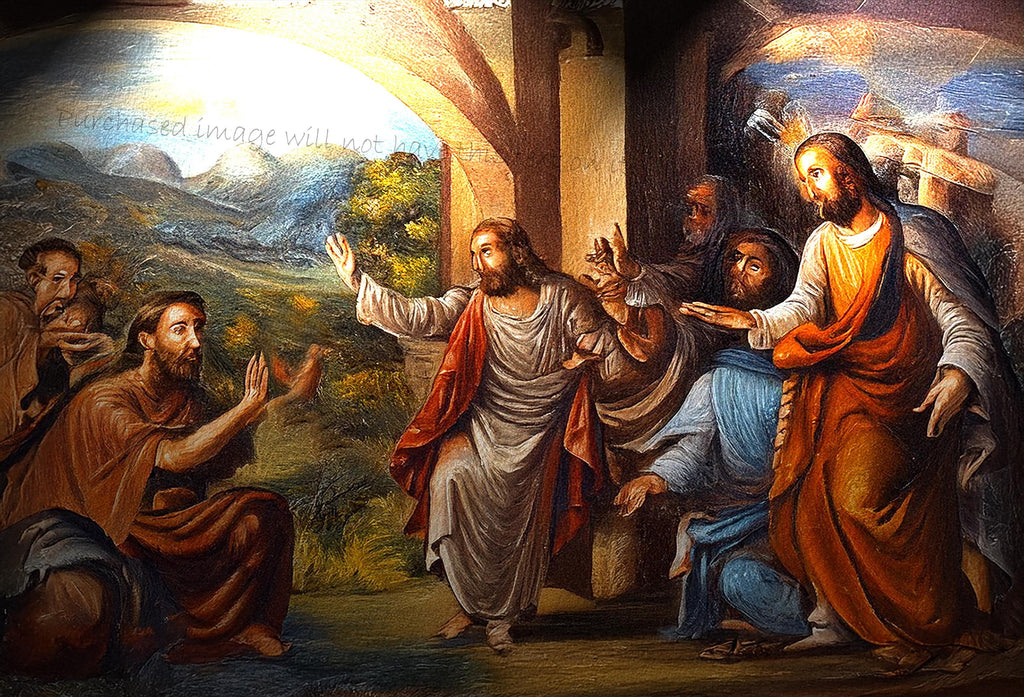 Biblical Scene Painting: Inspirational Christian Art Print (Digital Download)