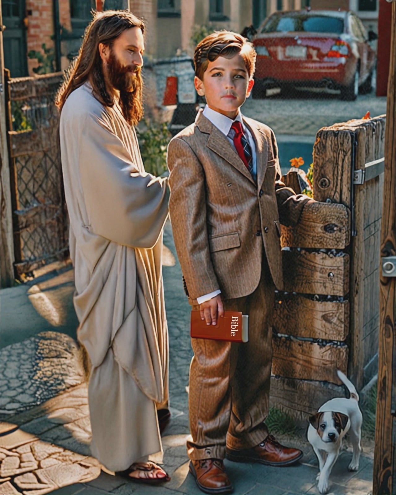 Accepting New Friend      We support TPUSA  Inspirational Christian Wall Art with 5 Images for Home Decor