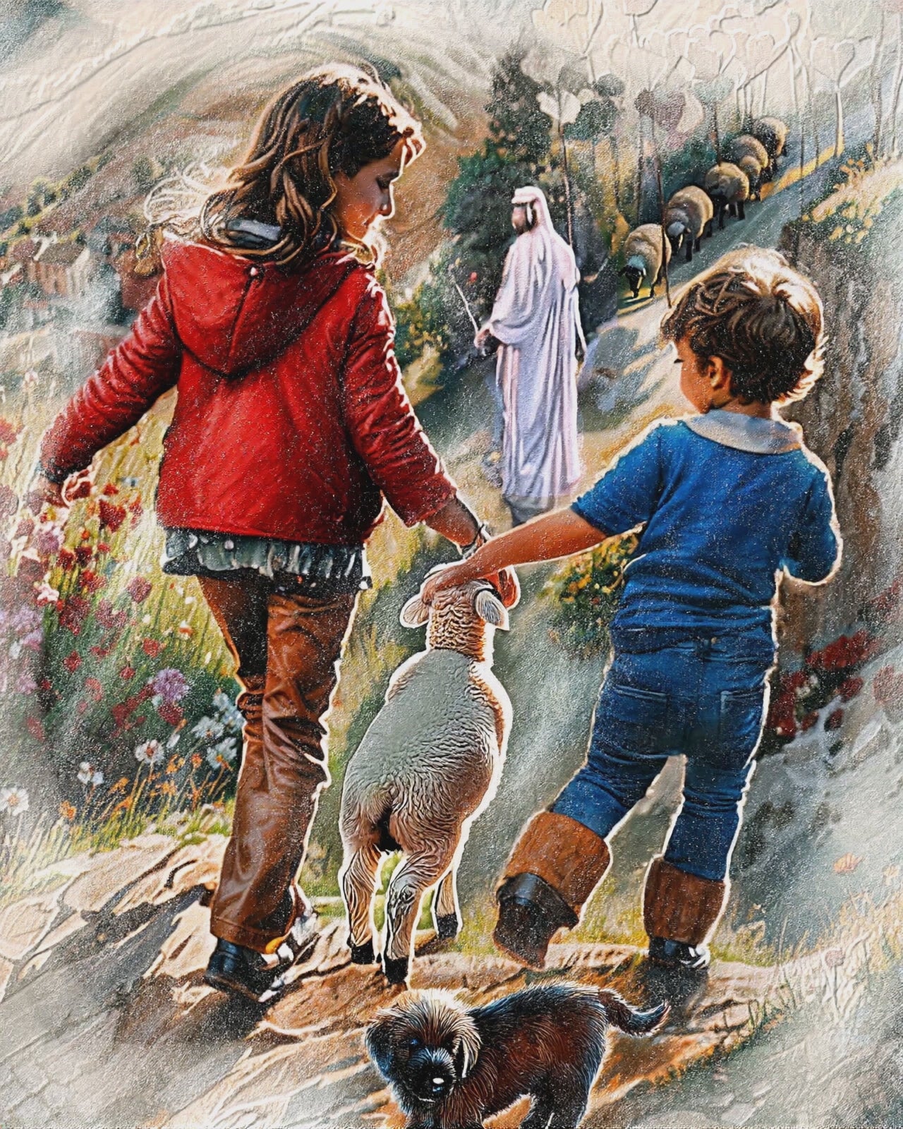 Catching Up with Jesus    We support TPUSA – Inspirational Wall Art Faith Art